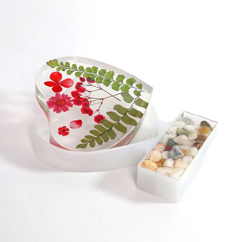 Heart Shaped Photo Frame Silicone Mold, DIY Decorative Photo Frame Mold for Home Decoration