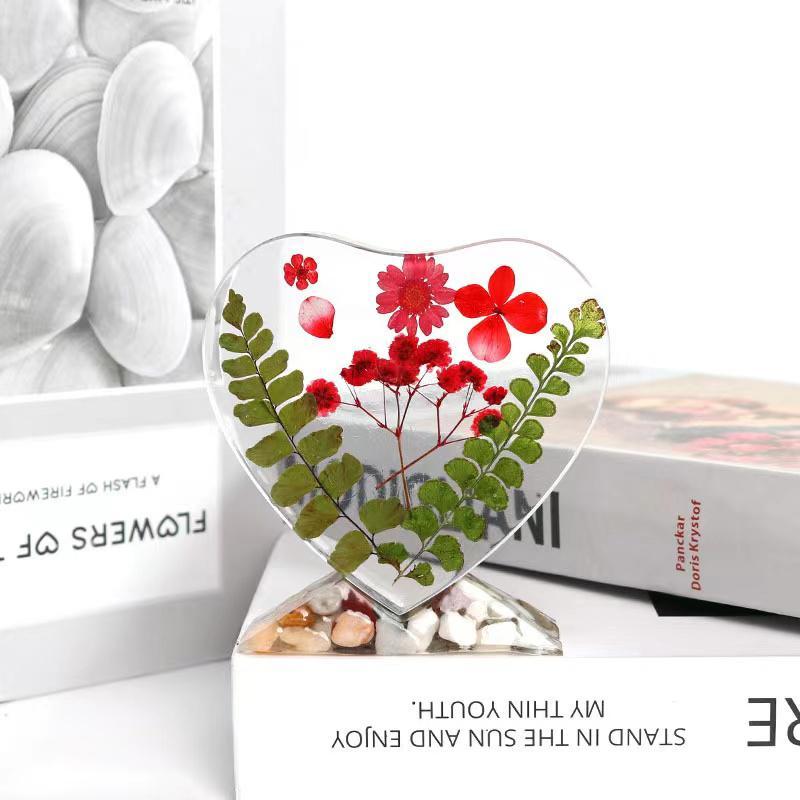 Heart Shaped Photo Frame Silicone Mold, DIY Decorative Photo Frame Mold for Home Decoration