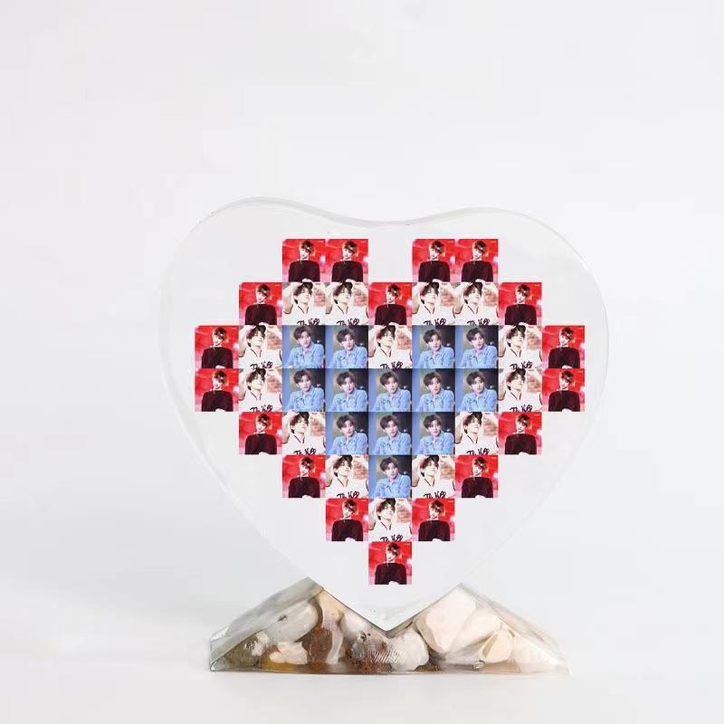 Heart Shaped Photo Frame Silicone Mold, DIY Decorative Photo Frame Mold for Home Decoration