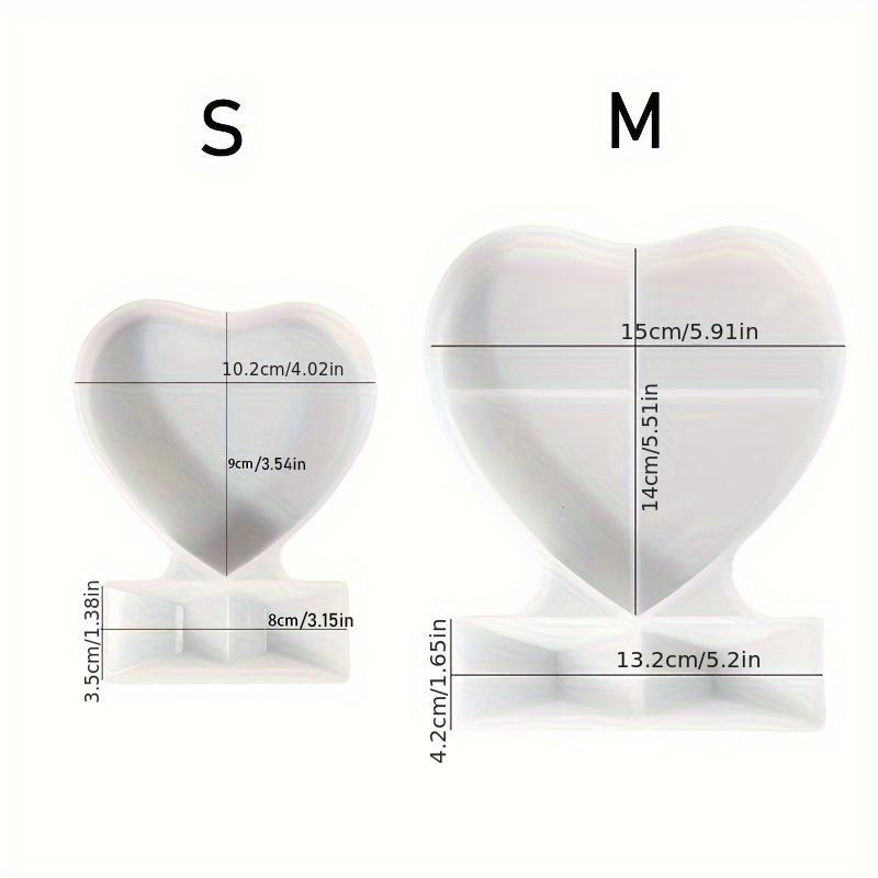 Heart Shaped Photo Frame Silicone Mold, DIY Decorative Photo Frame Mold for Home Decoration