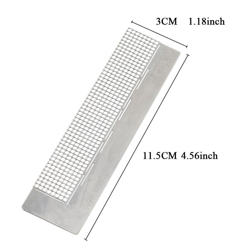 Point Drill Ruler, 1 Count Stainless Steel Diamond Ruler, DIY Diamond Art Colorful Painting Tool for Home Office School