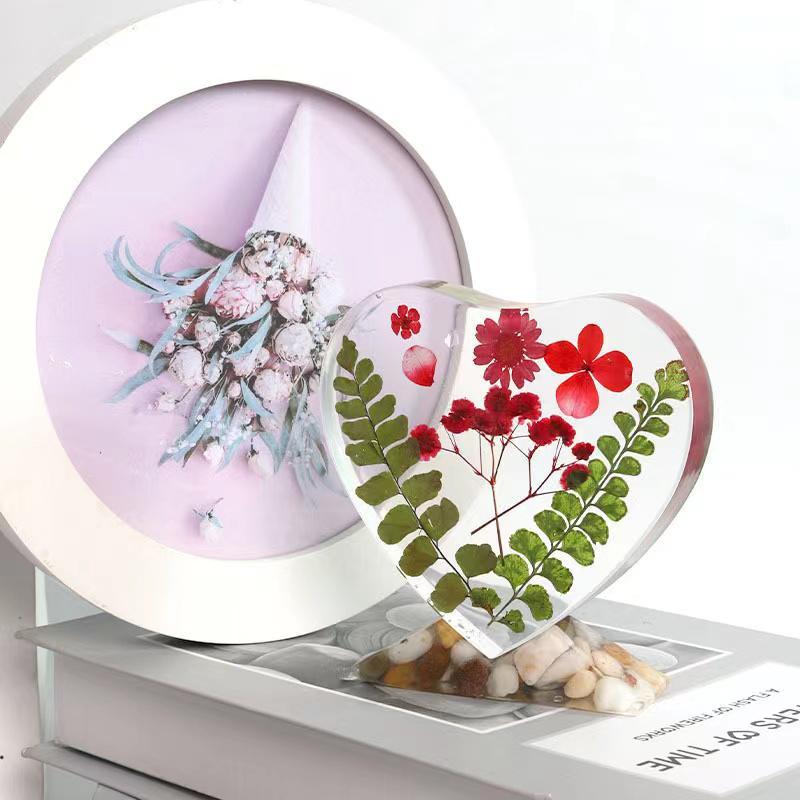 Heart Shaped Photo Frame Silicone Mold, DIY Decorative Photo Frame Mold for Home Decoration