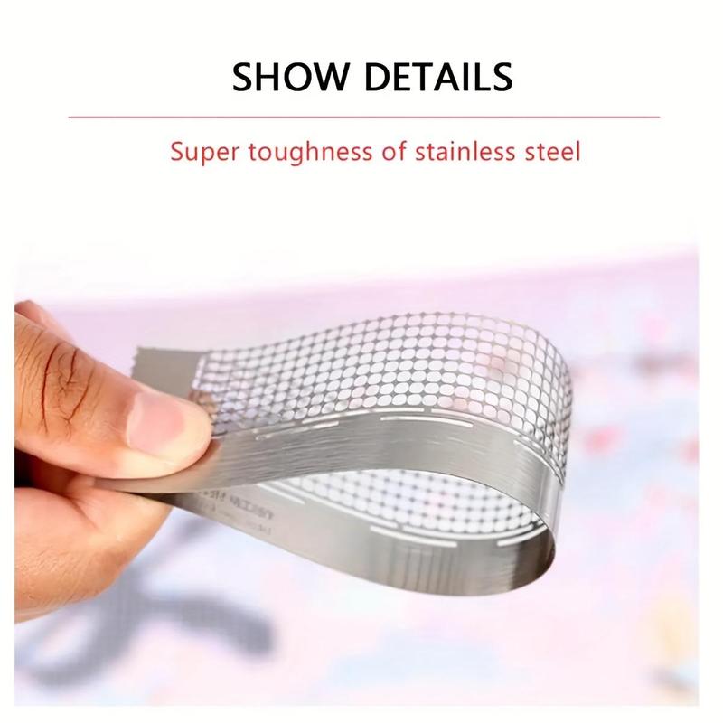 Point Drill Ruler, 1 Count Stainless Steel Diamond Ruler, DIY Diamond Art Colorful Painting Tool for Home Office School