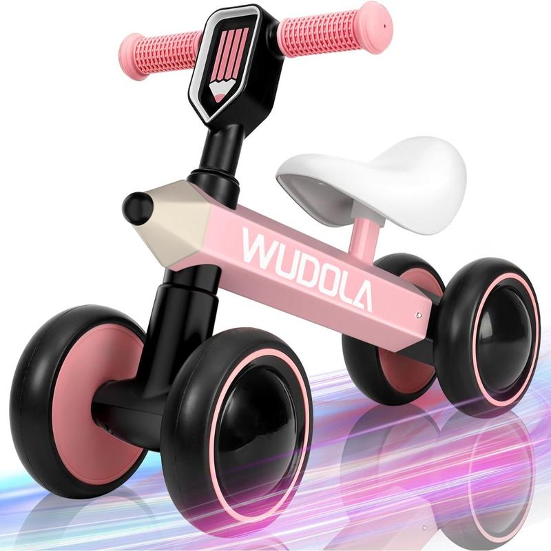 Baby Balance Bike for 1 Year Old, Birthday Gifts for Boys and Girls, No Pedal 4 Silence Wheels & Soft Seat First Bike, Baby Sports