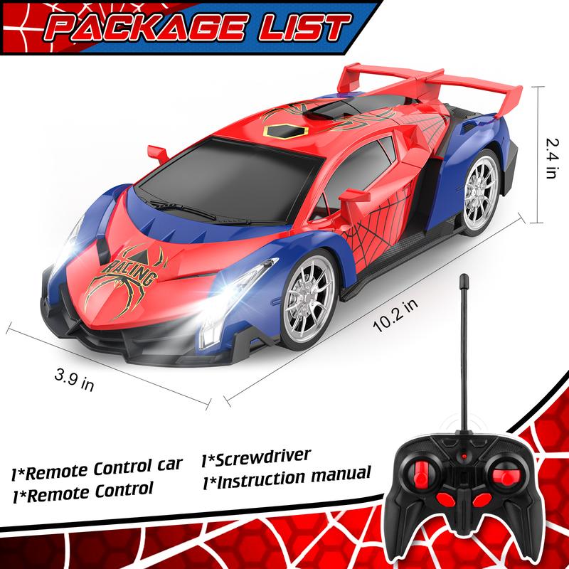 Growsland 2024 Remote Control Car for Kids, RC Cars for Boys Kids 1:18 Electric Vehicle Toy Car Hobby Racing Car Toys with Lights & Controller, Birthday Gift for 3 4 5 6 7 8 9 Year Old Boys Girls rc car dinosaur truck offroad  rc
