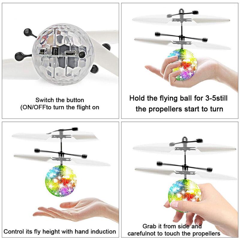 STONESTAR Toys for Boys Flying Ball LED 3 4 5 6 7 8 9 10 11 Year Old Kids Birthday Gifts