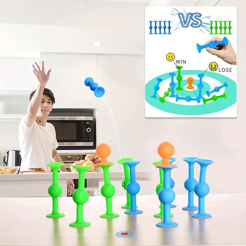 Double-sided Suction Cup Dart Toys for Teens, Indoor Recreation Toy for Beginners, Suction Cup Toy, Stress Relief Fidget Toy, Family Interactive Game Gift for Boys & Girls