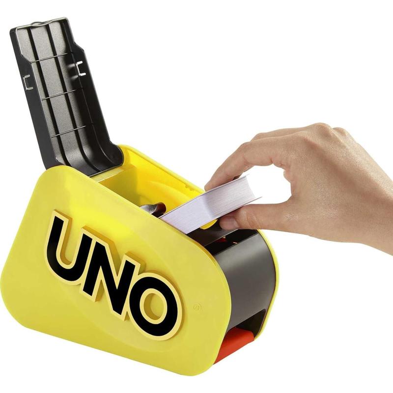 UNO Attack Card Game for Family Night with Card Launcher Featuring Lights & Sounds, Plus Mega Hit Rule ( Exclusive)