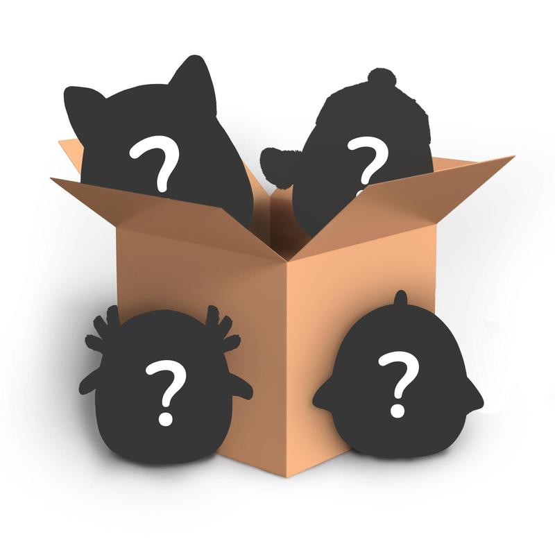 Squishmallows Mystery Box 4-Pack 8-Inch, Exclusive Selection, May Contain Assorted Characters, Items May Vary, Perfect Holiday Gifts