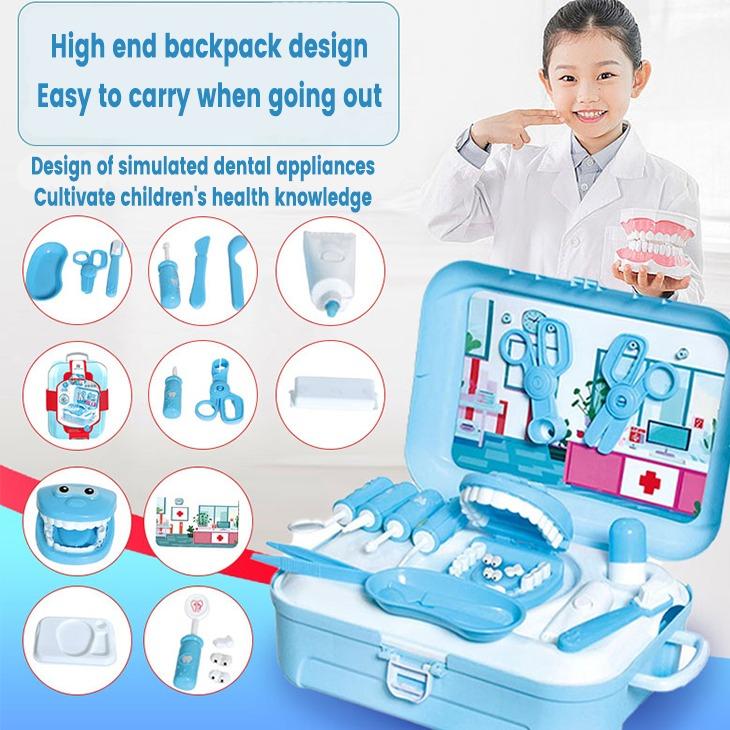 Kids Doctor Playset, Medical Kit Toy for Boys Girls, Pretend Dentist Play Set, Pretend Play Kit Set, Gift for Kids