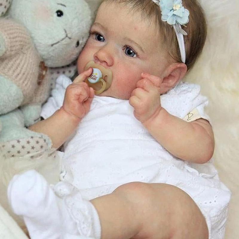 Lifelike Reborn Baby Dolls Boy, 17 inch Realistic Dolls Newborn Real Life Baby Soft Vinyl Lifelike Reborn Dolls with Clothes and Toy Gift for Kids Age 3+
