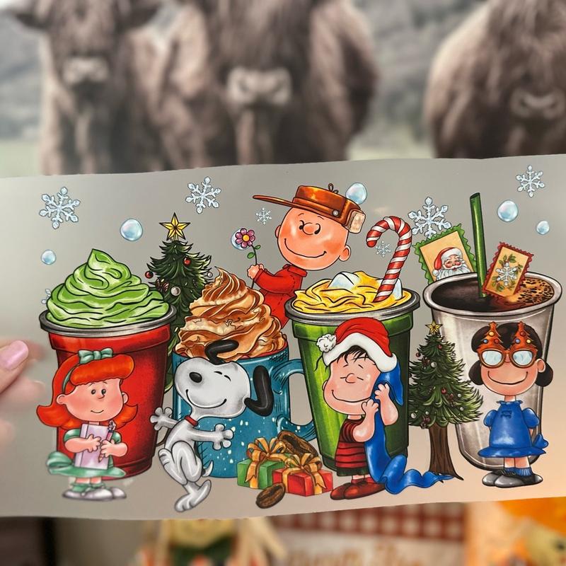 Charlie B. Christmas Coffee DTF print