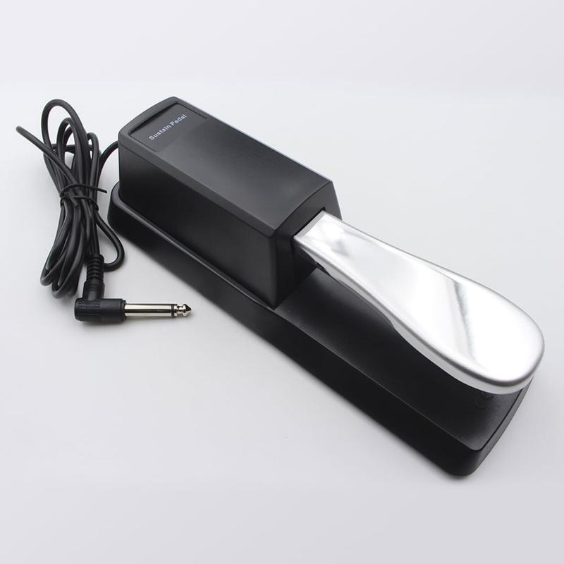 、Sustain Pedal for Pianos Electronic Keyboard Universal Design Black SP-1