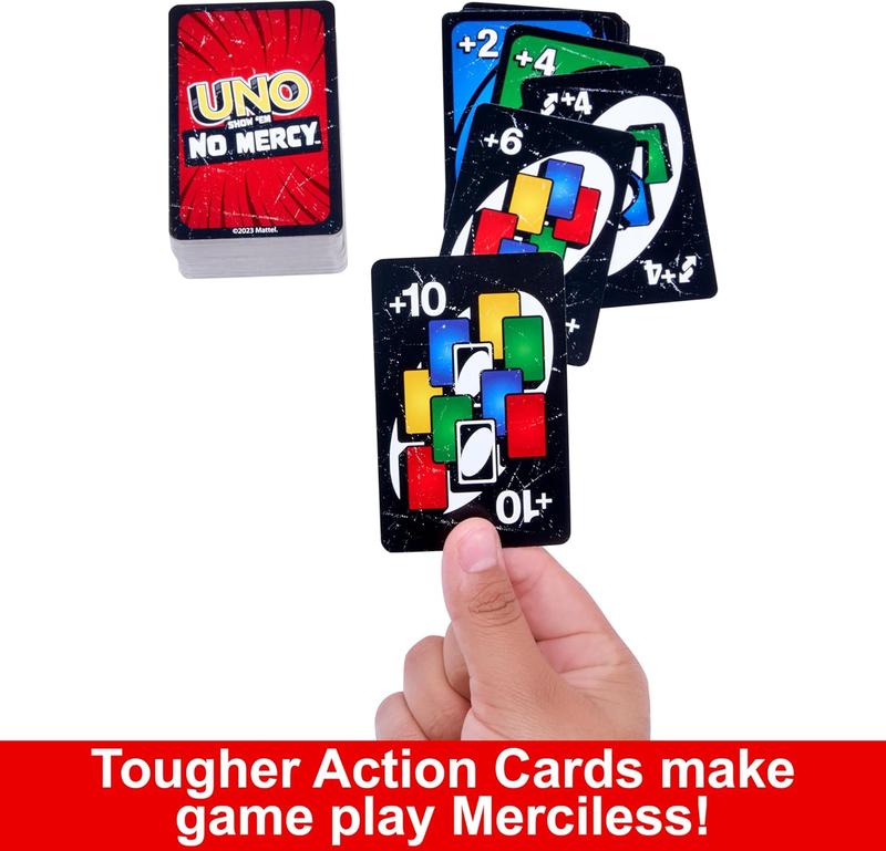UNO Show ‘em No Mercy Card Game for Kids, Adults & Family Night