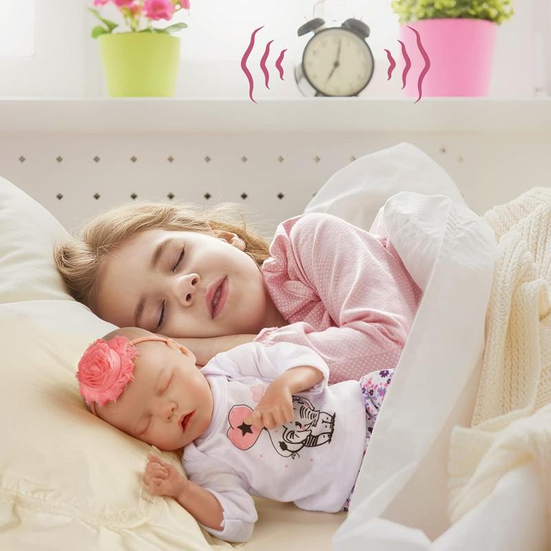 BABESIDE Realistic Reborn Baby Dolls – 17 Inches Realistic Baby Dolls Poseable Full Vinyl Body, Real Life Baby Dolls Girl with Feeding Kit Gift Box for Kids Age 3+