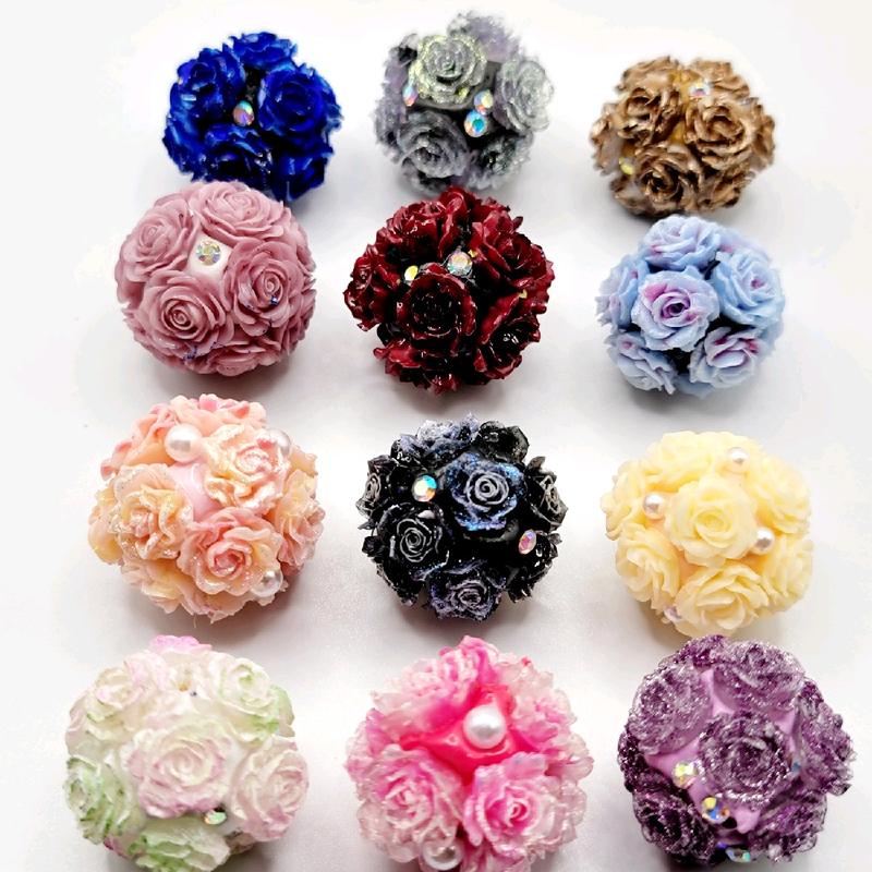 Assorted Flower Bead Bundles for DIY Jewelry