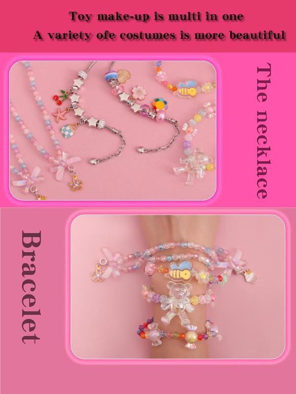 2024 New Style Beaded Letter Diy Beaded Making Kit, Cute Jewelry Making Kit, Diy Jewelry Making Supplies for Bracelet & Necklace Making, Diy Gift for Girl