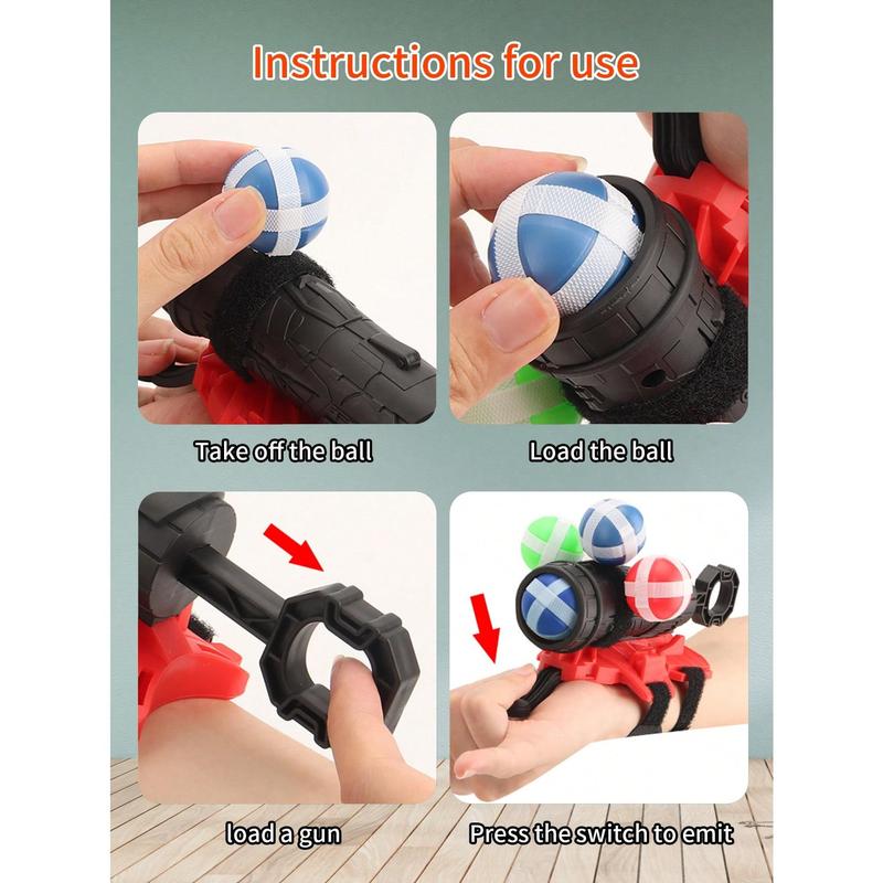 Sticky Ball Target, Wrist Ejection Balls Children's Educational Toy, Parent-Child Interactive Game Prop, Boy Girl Festival Party Gift (Some Parts Color Random)Children's Christmas gifts ,Toys Girls,Toys Games,Kids Toys,Toys,Toys For Boys