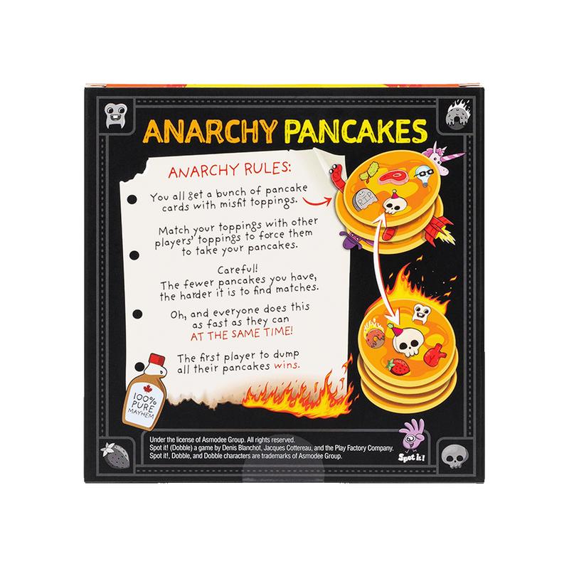 Anarchy Pancakes Fast-Paced Matching Card Game by Exploding Kittens - Family-Friendly Party Game for Kids & Families - Ages 7+