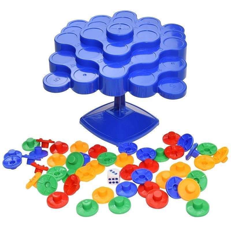 1 Set Jenga Game, Balance Tree Toy, Leisure Parent-child Interaction Game, Educational Stacking Toy For Kids