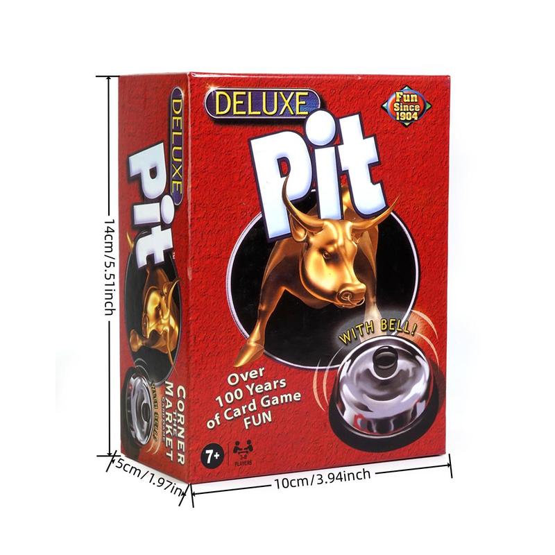 Deluxe Card Game with Bell Corner, 1 Box Holiday Party Fun Game Box and Gift, Creative Small Gift, Holiday Accessory, Birthday Party Supplies