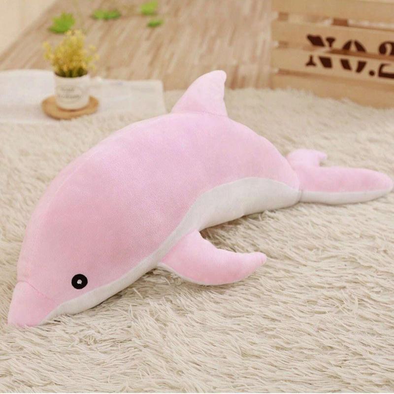 Cute Dolphin Shaped Plush Toy, 1 Count Soft Stuffed Animal Dolphin Pillow Doll, Cute Dolphin Plush Toy, Home Decor