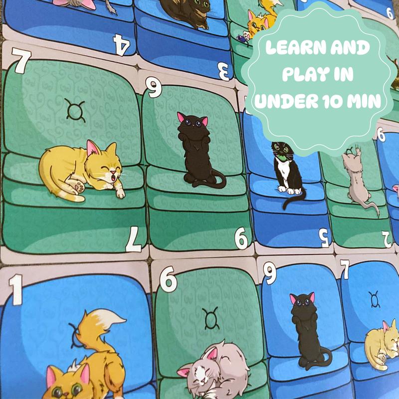 Couch Kittens Card Game- Quick and Easy 2 Player Game by The Dusty Top Hat - Perfect for Couples - Bonus Cards Included