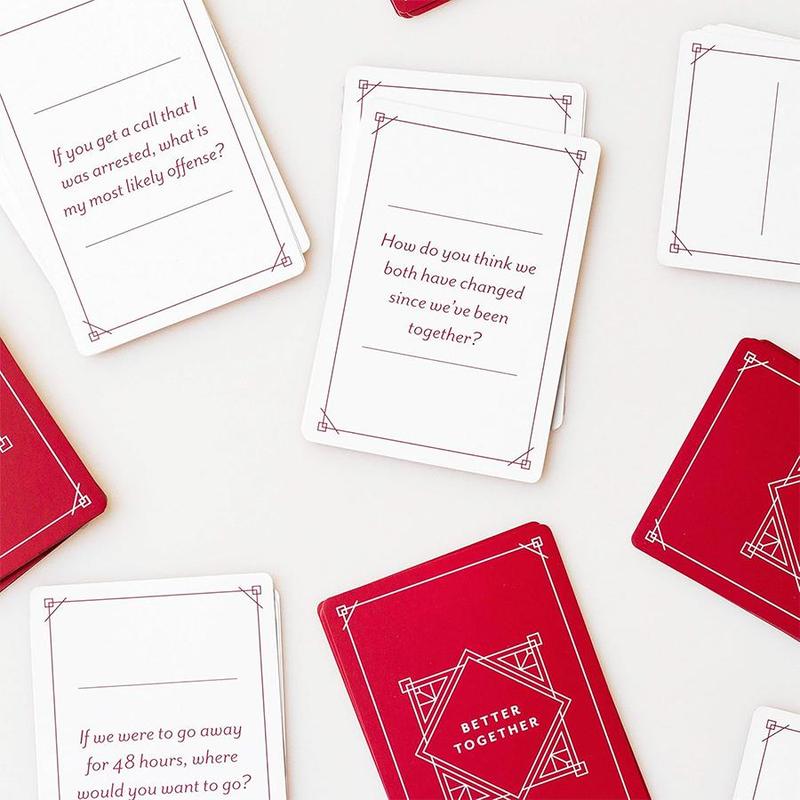 Better Together Card Game, 1 Box Conversation Cards for Couples, Relationship Conversation Cards, Perfect Entertainment Game Night