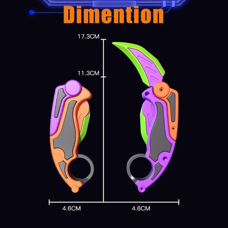 Fidget Claw Knife, 3D Gravity Knife Toy, 3D Gravity Plastic, Sensory Knife Fidget Toys for Kids & Adults, Anxiety Stress Relief Toy