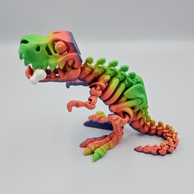 Flexi T-Rex Collectible Figurine - 3D Printed Statue and Figurine