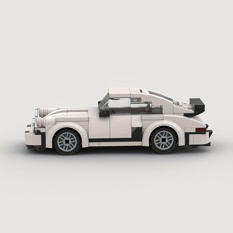 196pcs White City Car Vehicle Racing Car Brick，Small particle building blocks moc racing car super sports car model puzzle DIY toys，Halloween Christmas Gift, Pet Owners