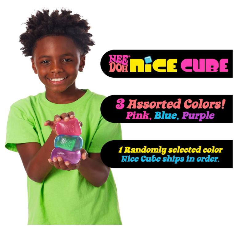 Schylling NeeDoh Nice Cube - Sensory Toy with Super Solid Squish - 2.25