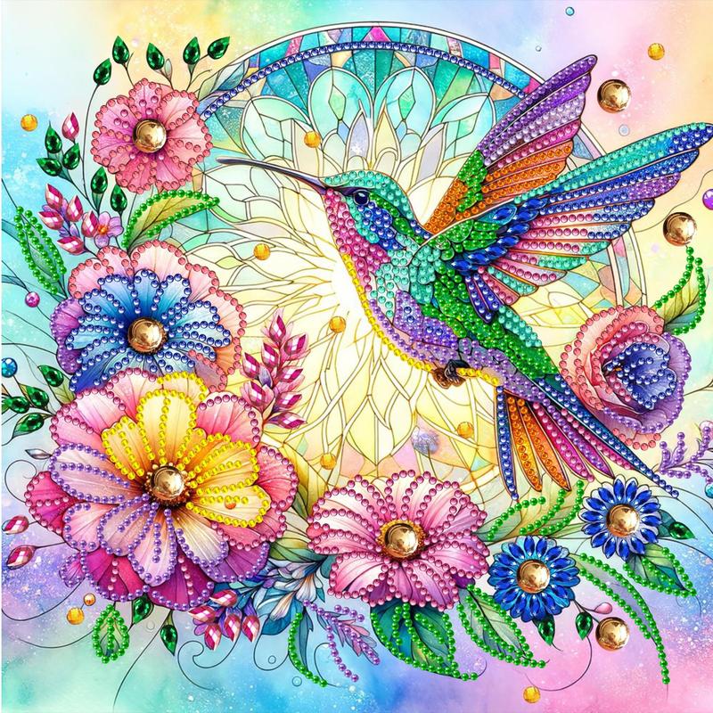 Woodpecker Pattern DIY Diamond Arts Colorful Painting Kit without Frame, DIY 5D Irregular Diamond Arts Colorful Painting Kit, Wall Art Decor for Home