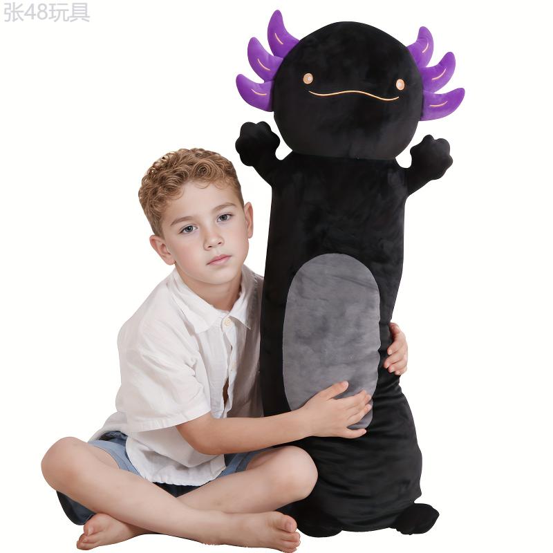 Giant 36-Inch Axolotl Plush - Soft Stuffed Salamander Toy, Cozy Oversized Body Pillow for Kids, Premium Craftsmanship, Plushie Gift for Birthdays, Halloween, Thanksgiving, Christmas - Suitable for Ages 0-3 Years
