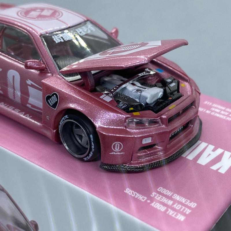 Kaido House 1:64 Nissan skyline GTR R34 Pink