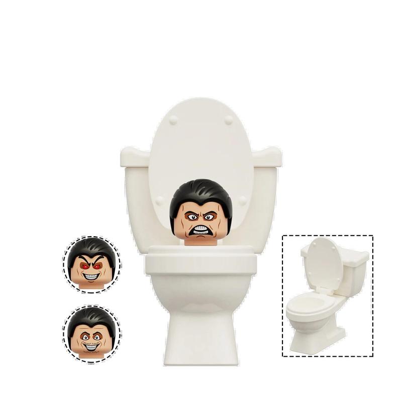 2024 New Skibidi Toilet Men vs. Monitor Building Blocks Super Titan TV Man Sound Man Children's Toy Birthday Building Block Gift