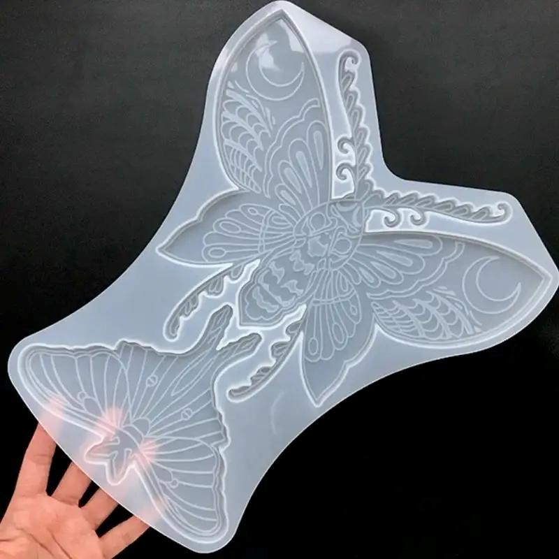 Butterfly Moth Design Silicone Mold, 1 Count DIY Cup Mat Mold, Creative Pot Holder Mold, DIY Craft Supplies for Home Decor