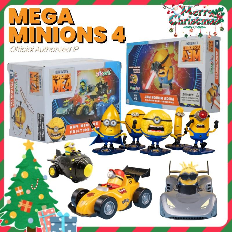 Official Minions Despicable Me 4–Toy Cars Gifts for Toddler Boys and Girls Age 3 4 5 6 7 8 Year 0ld | Minion toys,Racing Car Set，Christmas Gifts