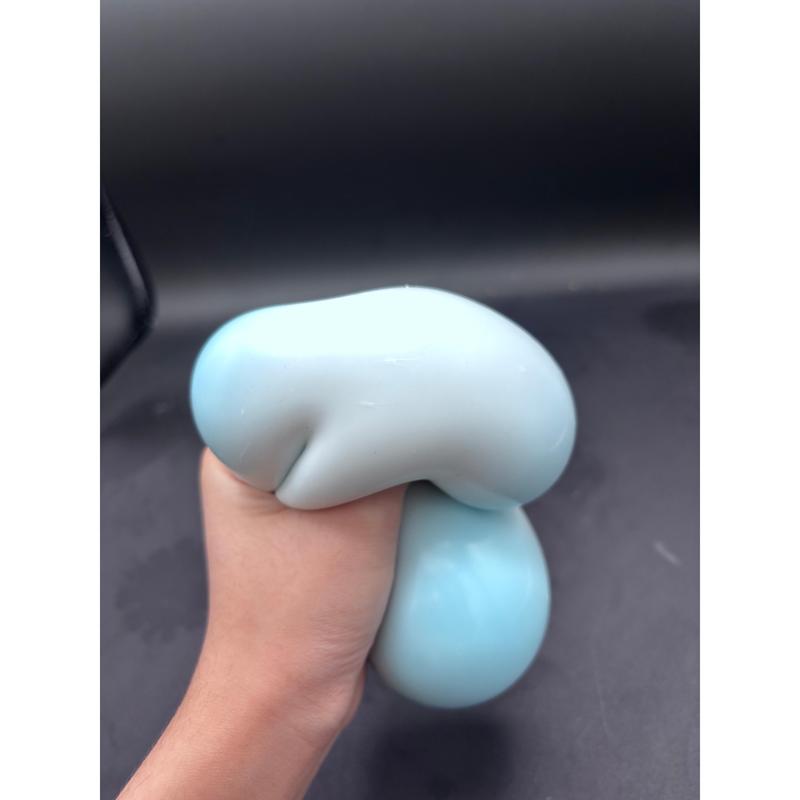 large blue super soft mouldable clay ball
