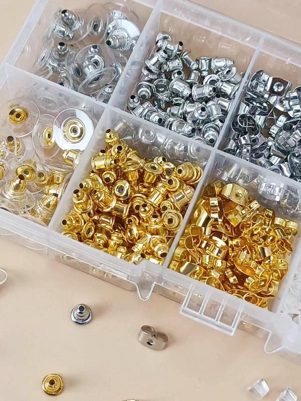 Mixed Style Silicone Earrings Backs, 1 Box Multicolor Minimalist Trendy Earring Safety Back, Fashion Accessories for DIY Jewelry Making