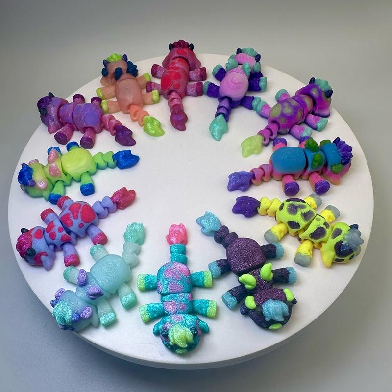 Micro Teeniez - Fully articulated, 3D printed micro sized mini figurines
