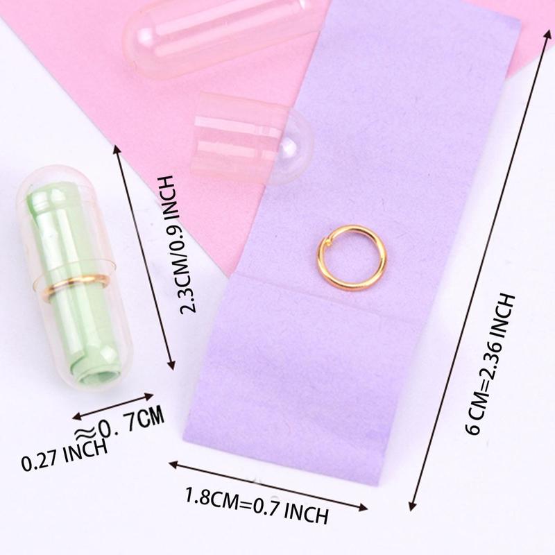 100pcs pack Love Blank Message Capsule, Colorful Love Pill, DIY Gift for Wedding Party, Capsule Message Letters Empty Pill Capsules DIY Memory Jar, Room Accessories, Christmas Gift