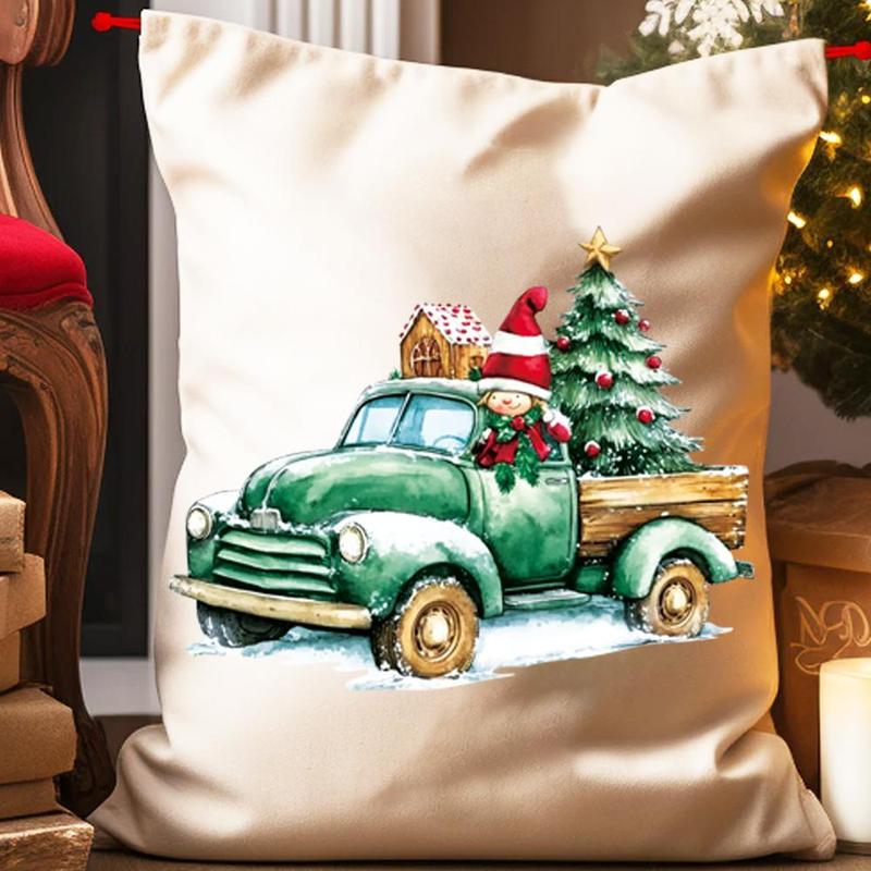 Cartoon Christmas Themed Heat Transfer Sticker, 6 Counts set DIY Heat Transfer Sticker, DIY Clothing Decoration for T-shirt, Jeans, Jacket, Bag, Hat