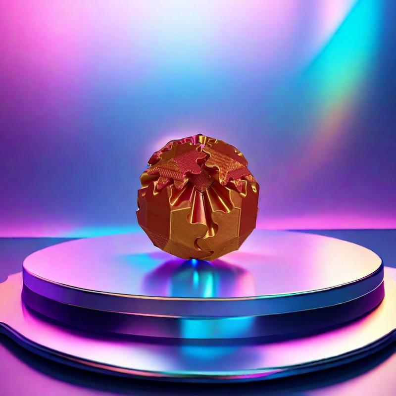 Mini 3D Printed Gear Ball, Multifunctional Transformable Stress and Anxiety Relief, Desktop Decoration, Perfect Gift