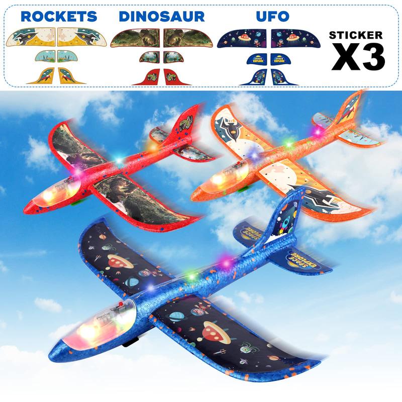 3 Pack Airplane Launcher Toy, 12.6