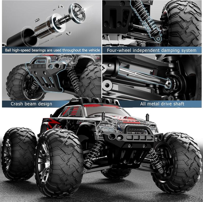 HHD 1 16 Off-Road RC Car All Terrain for Adults,Max 50kph Electric RTR Brushless RC Truck, High Speed RC Car 4WD Remote Control Car,2.4GHz High Performance Electric Vehicle Toys Gifts for Kids