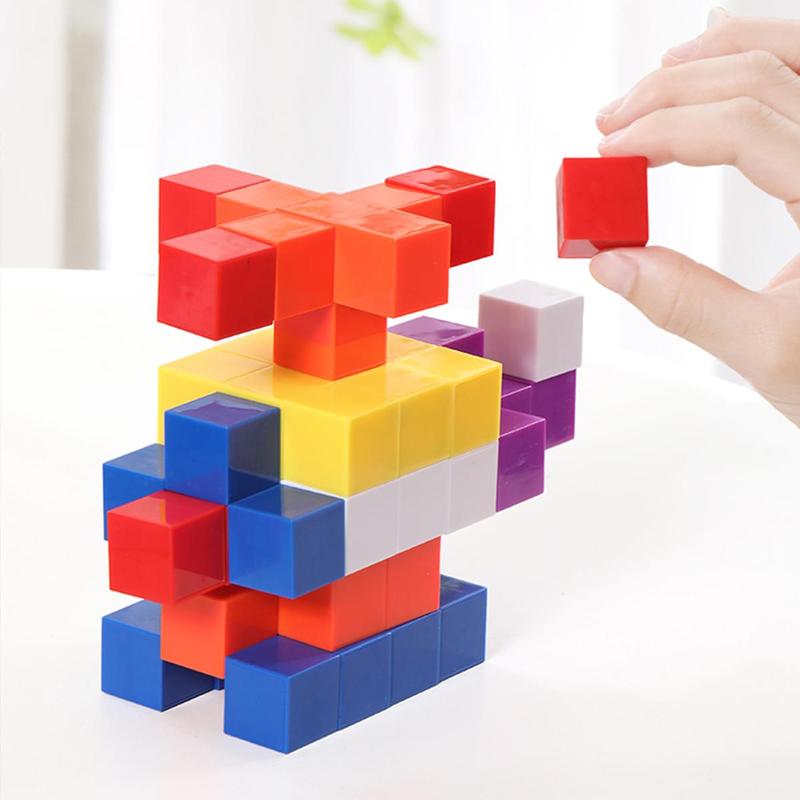 Magnetic Stacking Blocks, Colorful Magnetic Stacking Blocks, Early Education Stem Sensory Toy, Creative and Educational Stacking Games Toy for Gifts