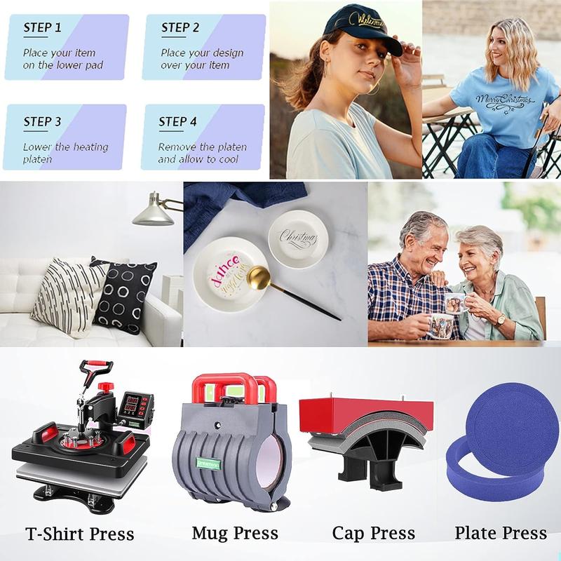 AKEYDIY Heat Press Machine Professional Sublimation Machine 15
