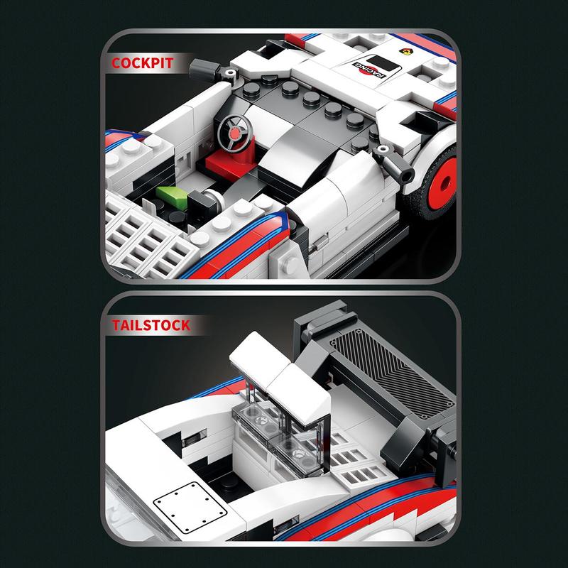 Race Car Building Blocks, 346pcs box Race Car Model Building Blocks, Creative Blocks Building Toy for Adults, Home Decoration Series Building Blocks