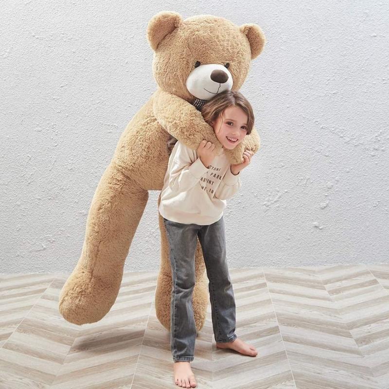 MorisMos Giant Teddy Bear 4ft Stuffed Animal Soft Big Bear Plush Toy  Valentine Gift